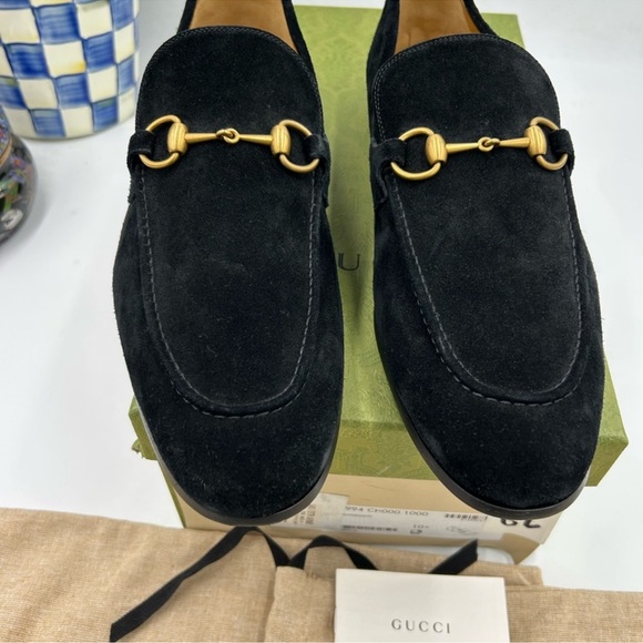 Men’s Gucci suede Jordaan loafer size 10.5 made in Italy - Picture 4 of 13